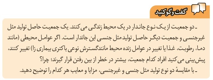 گفتگو کنید صفحه 73 پاسخ نامه فعالیت های فصل 8 علوم هشتم