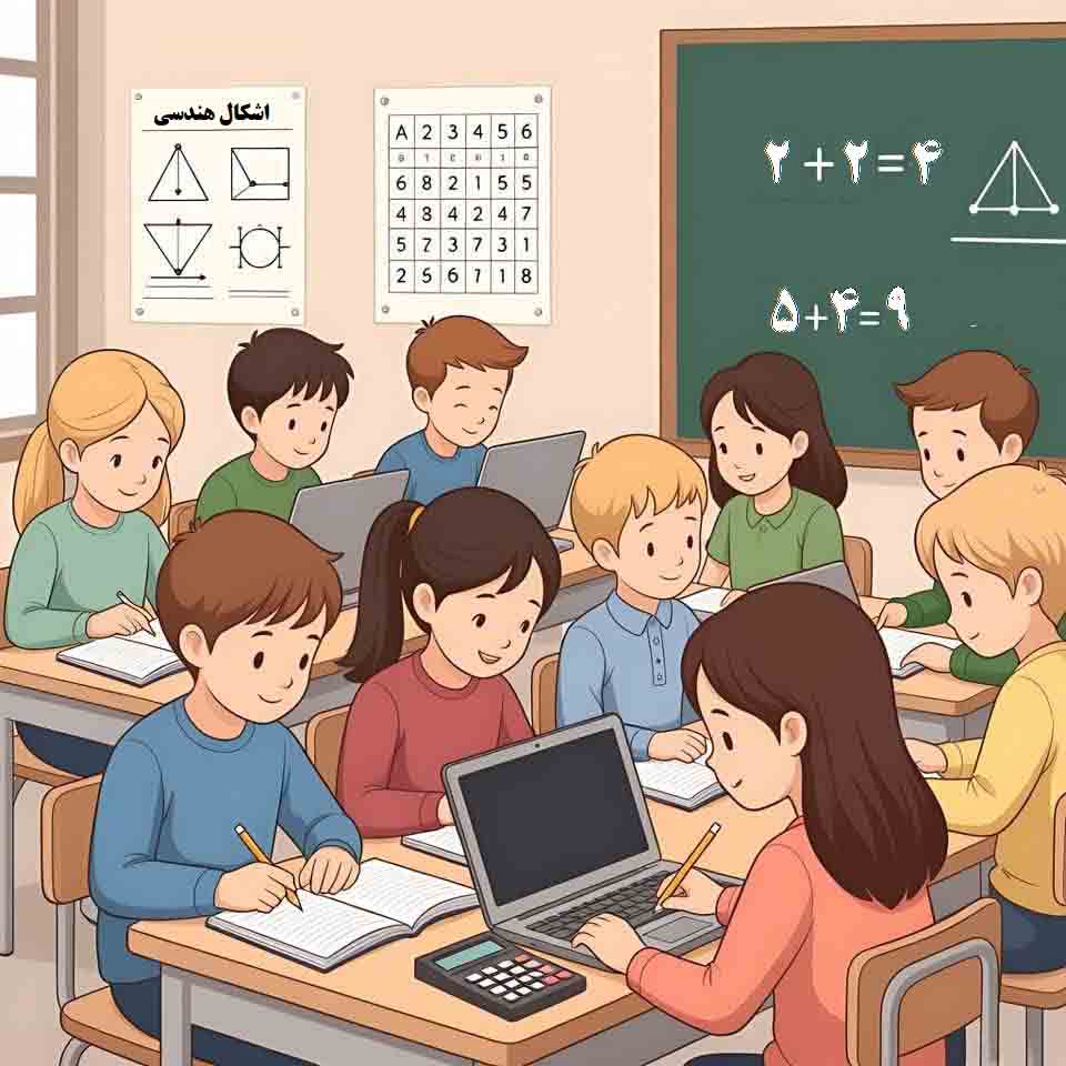 کاربرگ ریاضی چهارم فصل 6