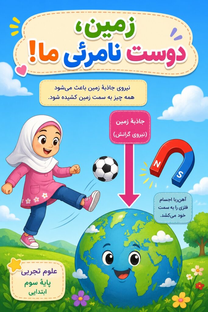 درسنامه علوم سوم درس 10 : نیرو همه جا (2) شماره 1