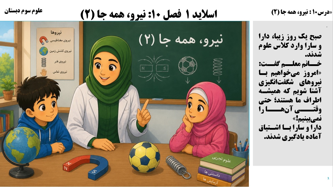 پاورپوینت علوم سوم درس 10 اسلاید 1