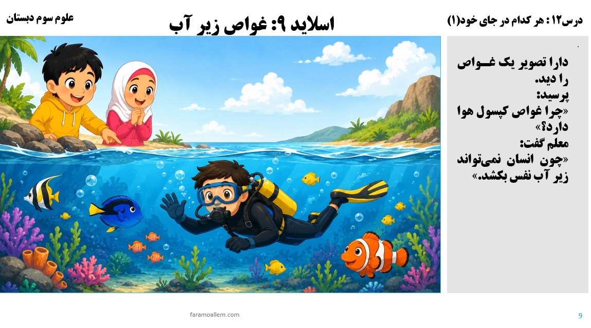 پاورپوینت علوم سوم درس 12 اسلاید 9