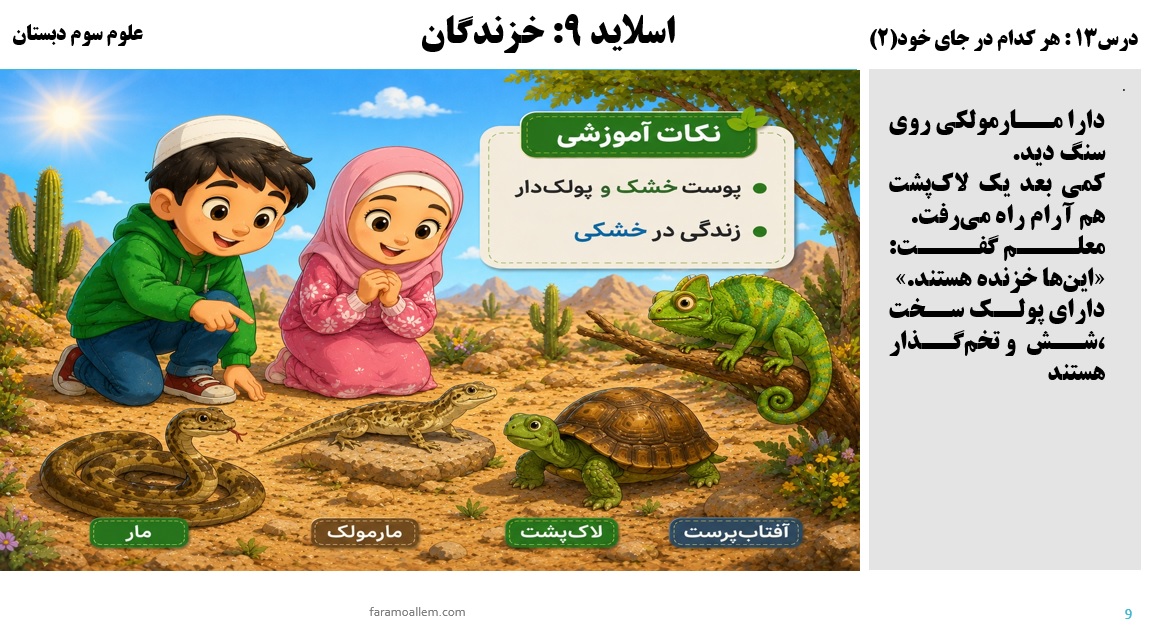 پاورپوینت علوم سوم درس 13 اسلاید 9