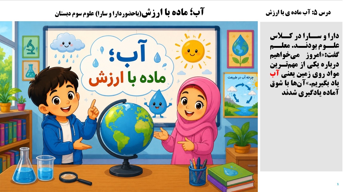 پاورپوینت علوم سوم درس 5 اسلاید 1