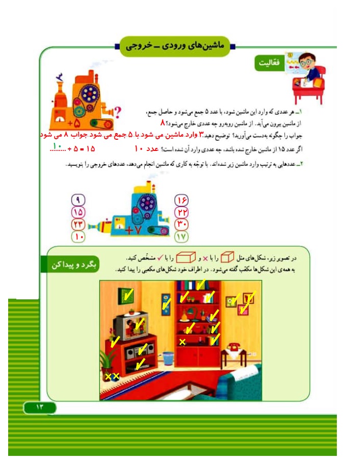 گام به گام ریاضی سوم فصل 1 صفحه 13