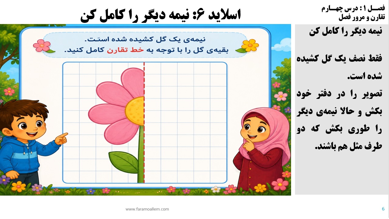 پاورپوینت ریاضی سوم دبستان فصل 1:درس چهارم اسلاید 6