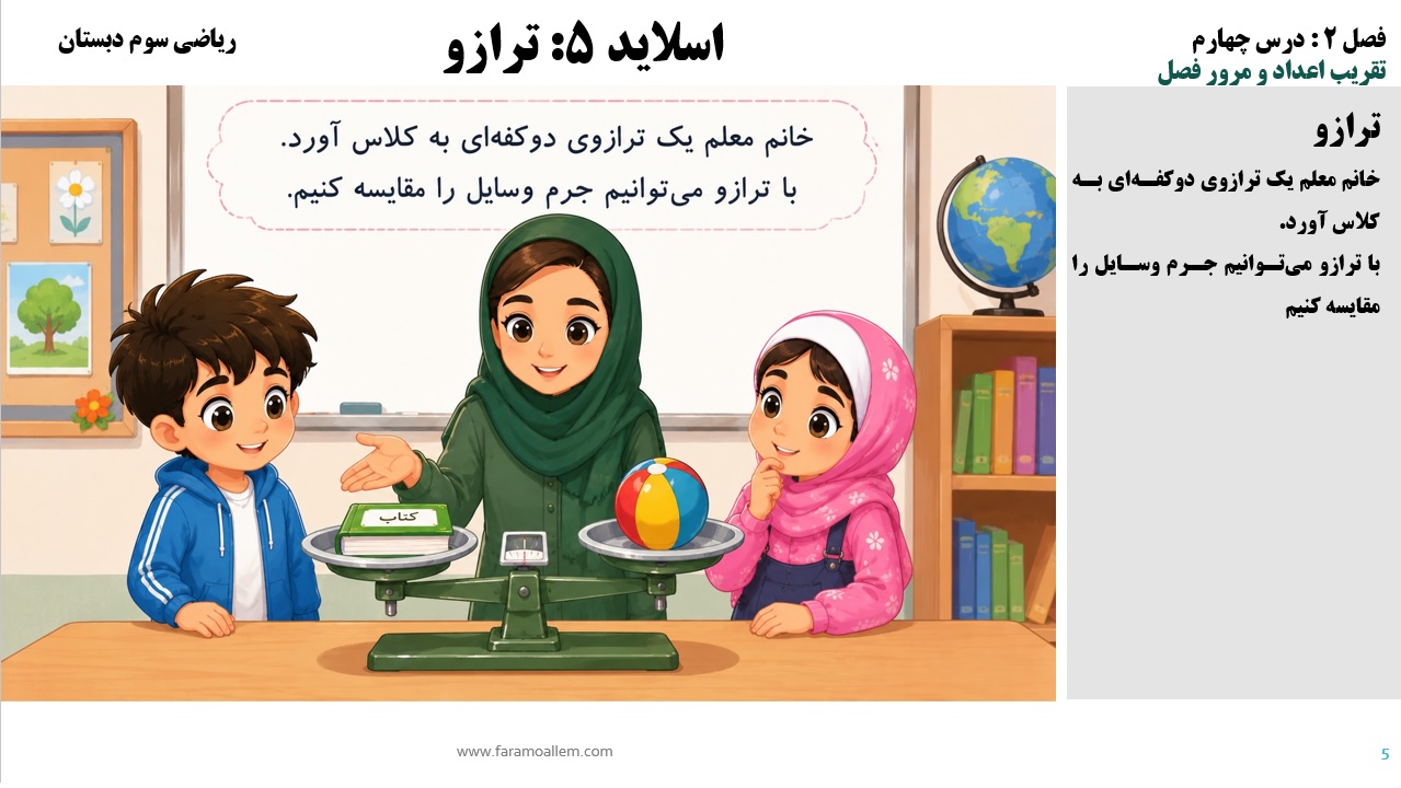 پاورپوینت ریاضی سوم دبستان فصل 2:درس چهارم اسلاید5