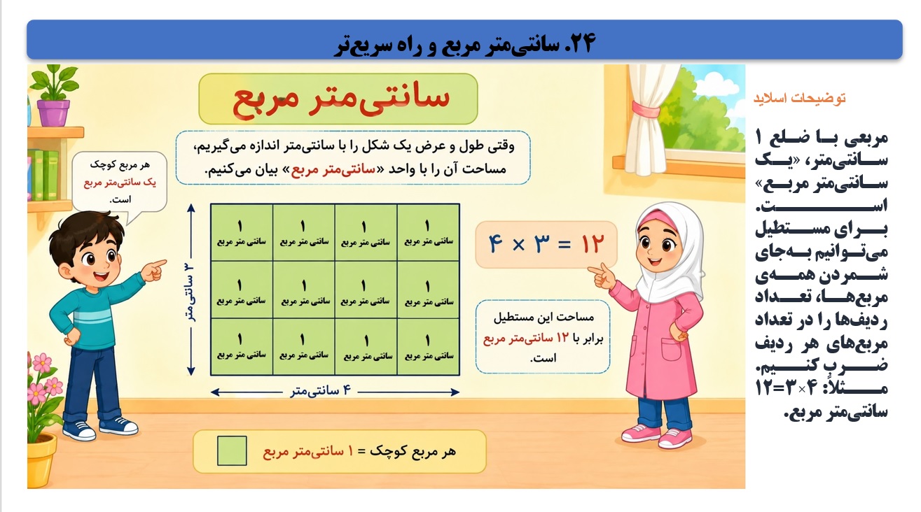 پاورپوینت ریاضی سوم دبستان فصل 5 اسلاید 24